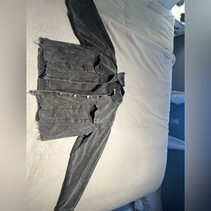 Grey corduroy shacket - POL